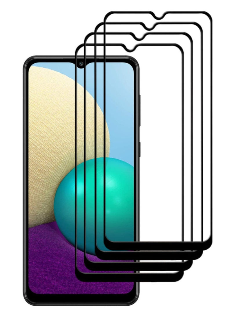 ACLIX 4 Pieces Antistatic ESD Dustproof Premium Quality High Definition Tempered Glass Screen Protector Designed For Samsung Galaxy A02 - Image 1