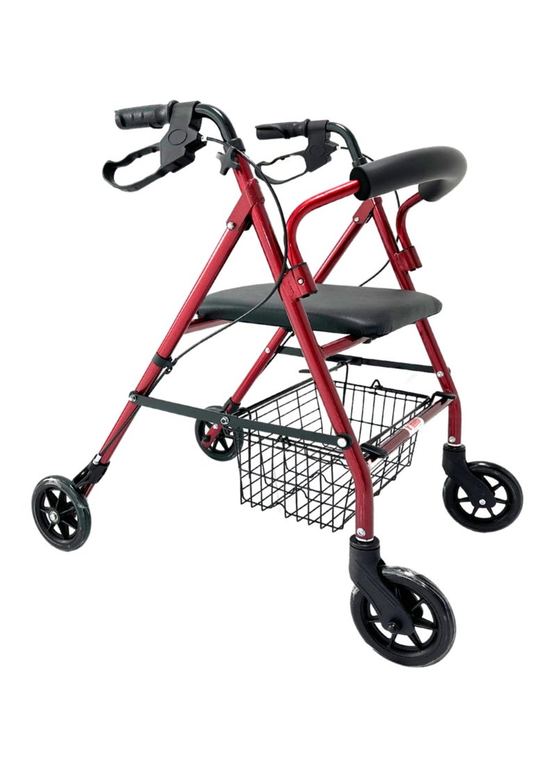 NOVAMED Detachable four wheel aluminum rollator (9144L) - Image 1