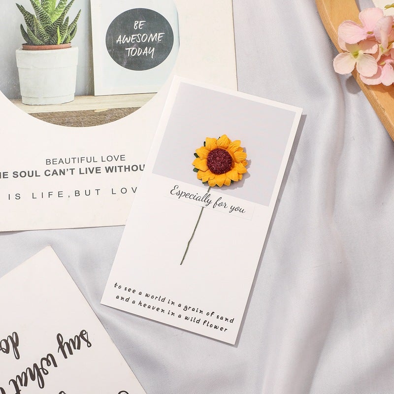 Christmas New Year'S Day Birthday Dried Flower Greeting Card Accompanying Gift Teacher'S Day Thanksgiving Graduation Valentine'S Day Card - Image 4