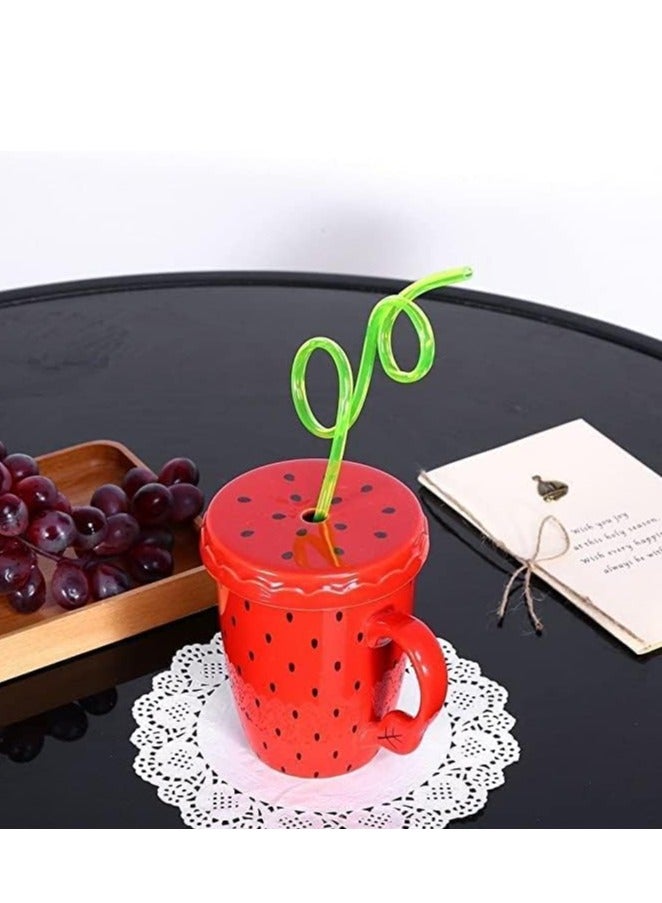 GUDOO 12 Pack Colorful Reusable Drinking Straws Crazy Straws Plastic Twirly Loop Straws For Kids Parties Carnivals Fun - Image 5