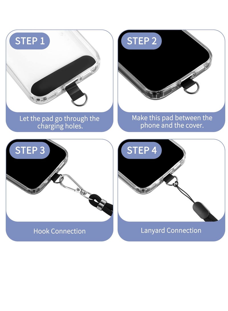 تي نيوفون مجموعة حبل الهاتف - حزام رقبة قابل للتعديل (66 سم) + حزام معصم (20 سم) + علامتي ربط غير لاصقتين - حامل عالمي بدون استخدام اليدين لأجهزة iPhone وAndroid والمزيد (أخضر غامق) - Image 4