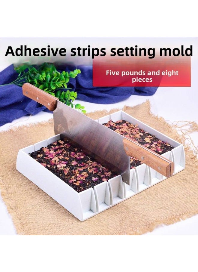 Generic - Donkey-hide Gelatin Mold Non-stick Handmade Candy Pastry Slitting Plate Toffee Tool Slitting Mold Cooling Setting Plate Toffee-Specifications:Rich And Casual) Candied Crispy Mold Upgrade Set-Color:Default - Image 1
