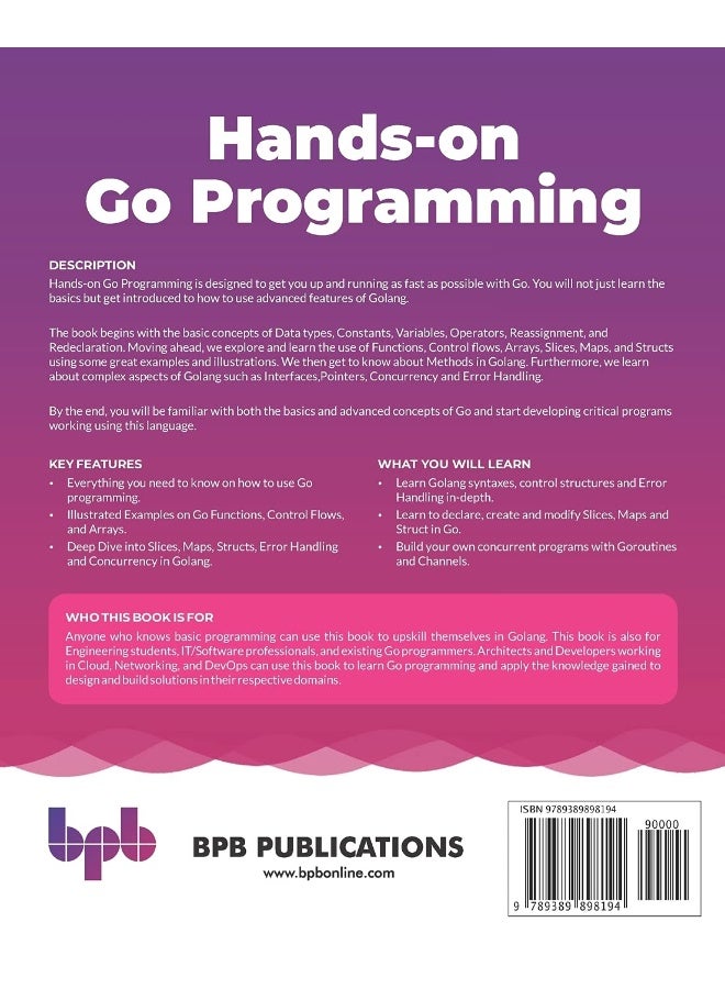 Hands-on Go Programming: Learn Google's Golang Programming, Data Structures, Error Handling and Concurrency - Image 2