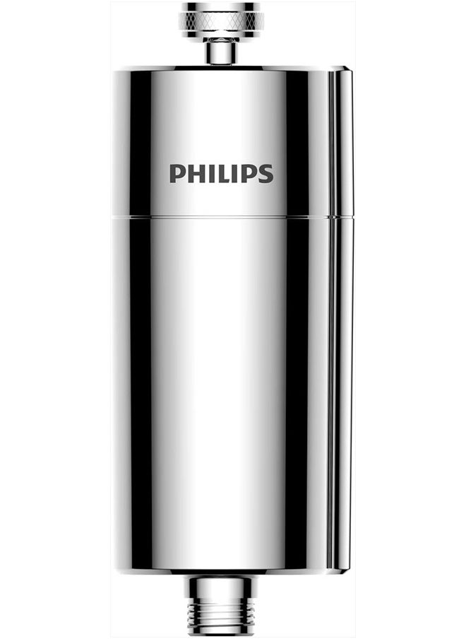 Philips Shower Filter 3-stage Water Softener, Double Mesh Filtration KDF Material, Reducing Chlorine/Impurities/Rust Sediments (Shower Filter Set)