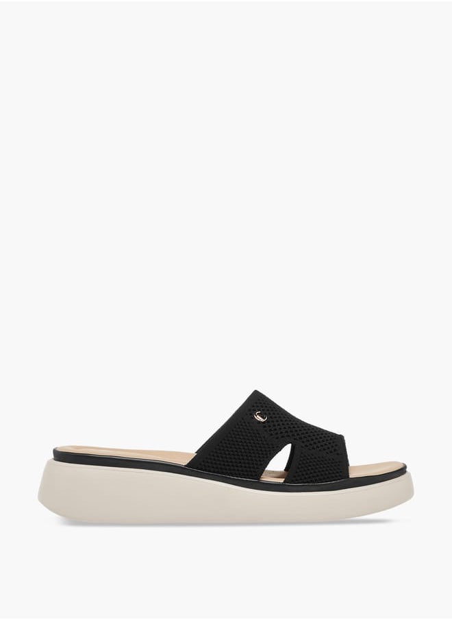 Le Confort Women Cutout Detail Slip-On Flatform Sandals  - Image 3