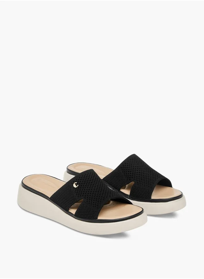 Le Confort Women Cutout Detail Slip-On Flatform Sandals