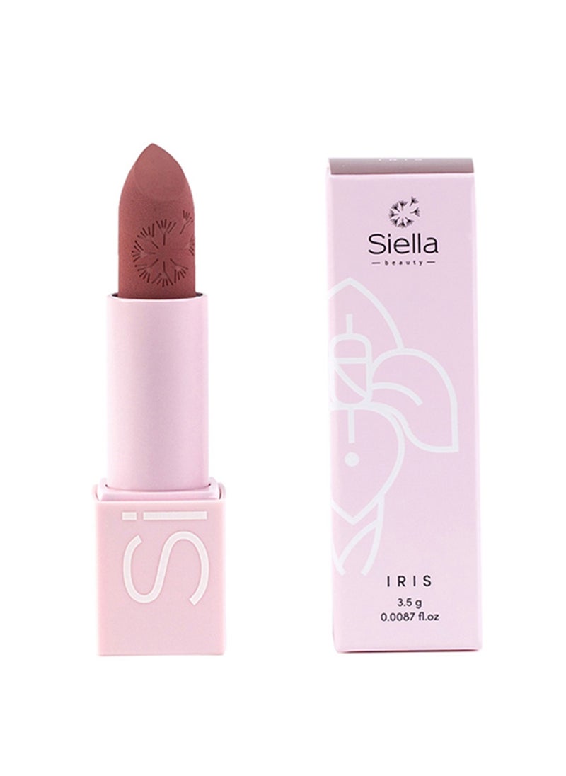 Siella Beauty Iris Flower Power Matte Lipstick Upto 10 hr Long Lasting Lipstick Made In Italy  - Image 2