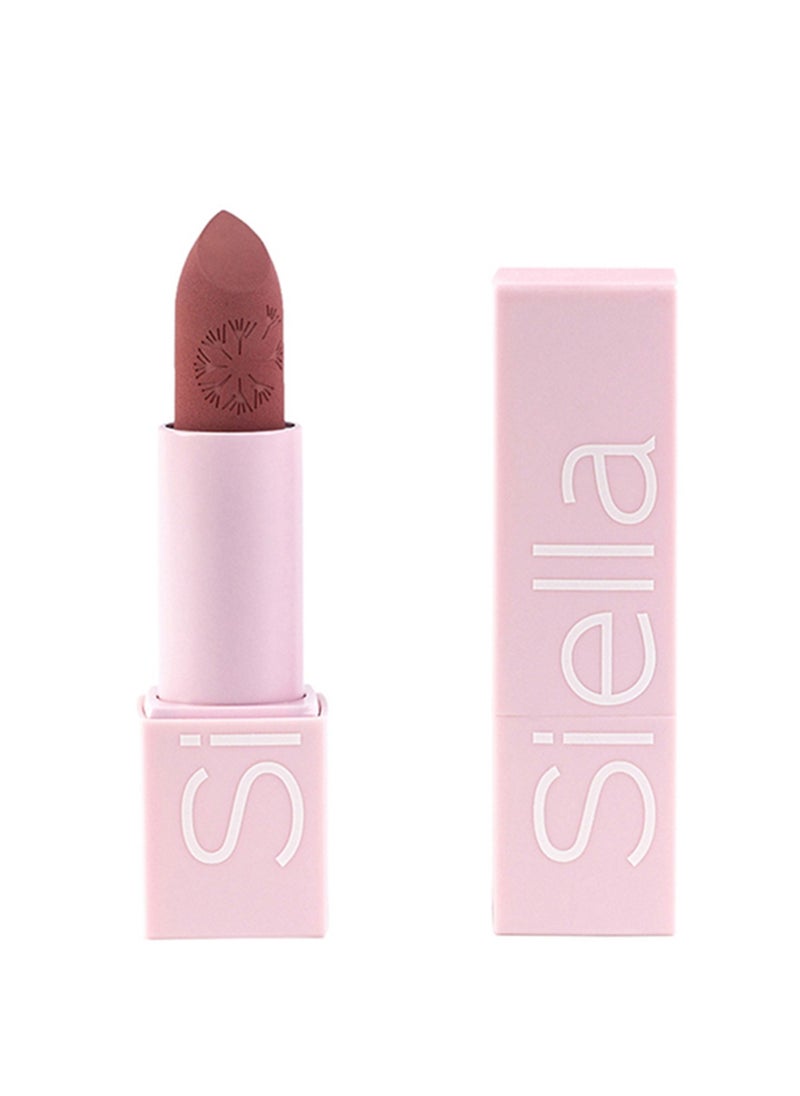 Siella Beauty Iris Flower Power Matte Lipstick Upto 10 hr Long Lasting Lipstick Made In Italy  - Image 1