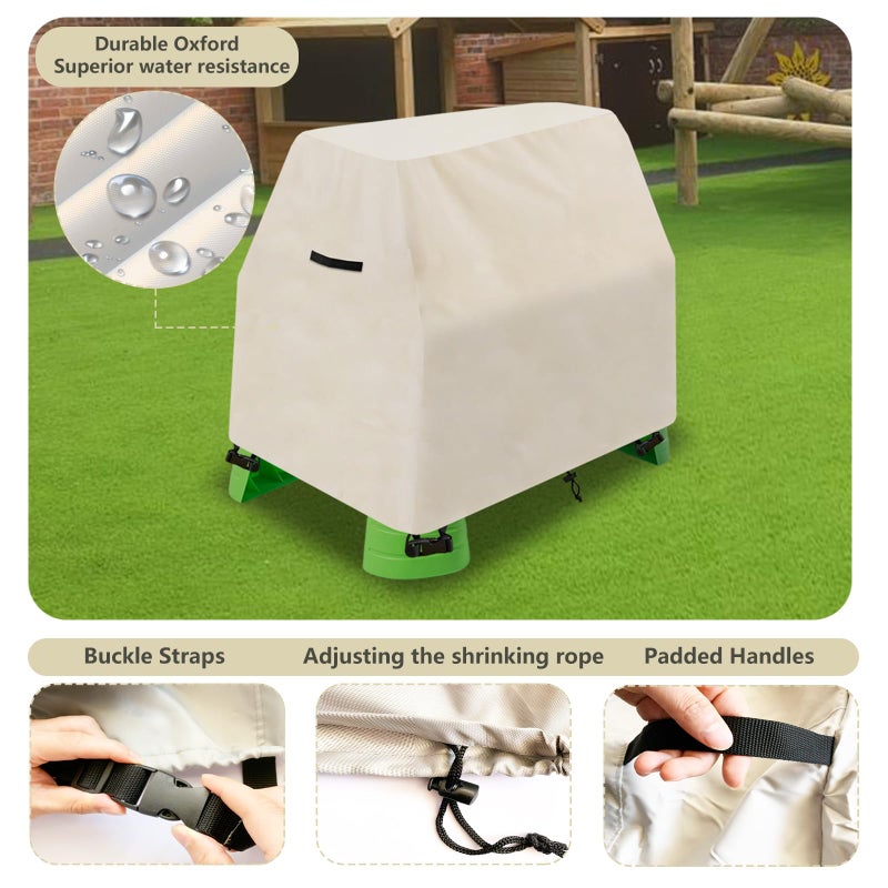 Aacabo Kids Water Table Cover Fit Rain Showers Splash Pond Water Table,Waterproof Dust Proof Anti-UV Outdoor Toys Cover-Cover only - Image 2