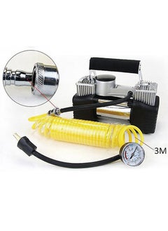 VOGMAX Twin cylinder car tire inflator with high brightness headlight and convenient carrying bag for storage-Black  - Image 4