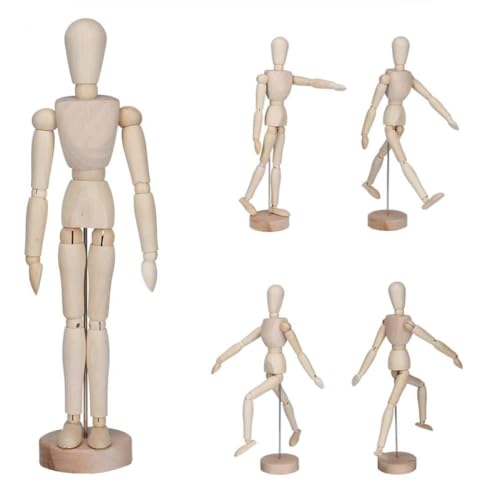 R H LIFESTYLE Flexible Wooden Human Manikin (8" Manikin) - Image 2