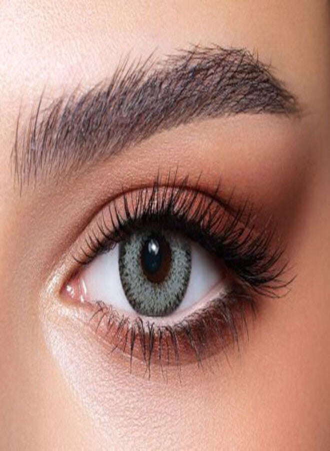 Bella Glow Colored Contact Lenses -  Husky Grey Green