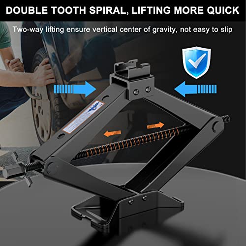 IMAYCC 3 Ton (6609 lbs) Car Jack - Bi-Directional Scissor Jack for Sedan, Coupe, SUV, MPV & More - Image 3