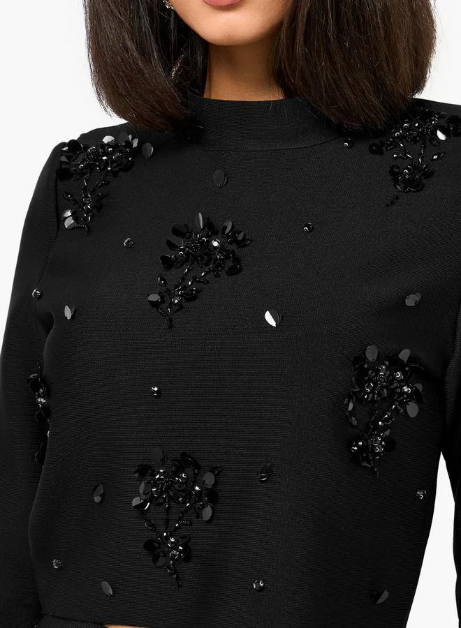 Iconic  Iconic Top with Embellishment for Women | Best Price UAE