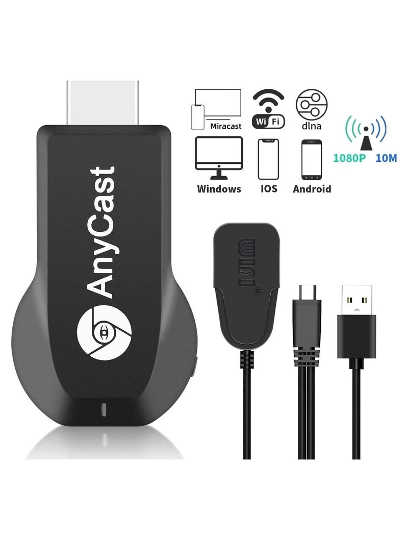 WiFi Display Dongle, 4K Wireless HDMI Display Adapter, 1080P Mobile Screen Mirroring Receiver Dongle to TV/Projector Receiver Compatible with Android Mac i-OS Windows  - Image 2