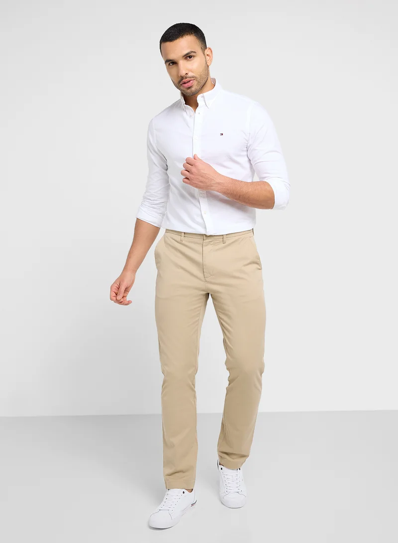 تومي هيلفيغر Logo Slim Fit Shirt