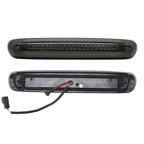 SHINEFIT LED Third 3rd Brake Light Replacement for 2007-2013 Silverado Sierra 1500 HD / 2007-2014 Silverado Sierra 2500 3500 HD Smoked High Mount Stop 3rd Brake Light Cargo Lamp - Image 3