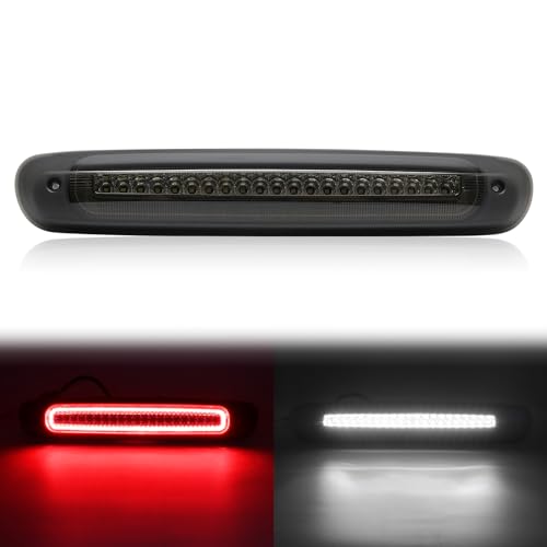 SHINEFIT LED Third 3rd Brake Light Replacement for 2007-2013 Silverado Sierra 1500 HD / 2007-2014 Silverado Sierra 2500 3500 HD Smoked High Mount Stop 3rd Brake Light Cargo Lamp - Image 1