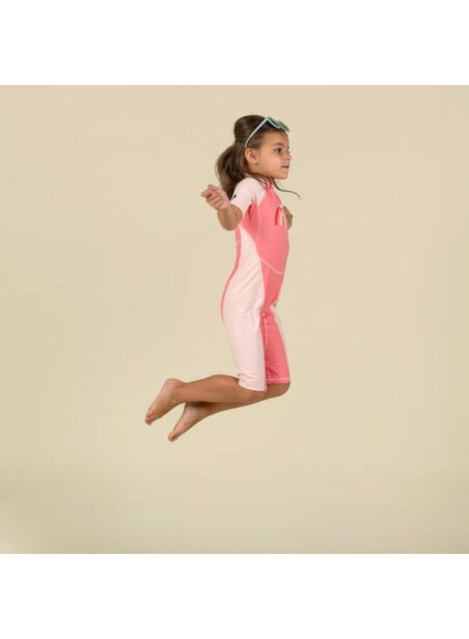 نابايجي مايوه سباحة بحماية للأشعة الفوق بنفسجية للأطفال - Kloupi بينك بطباعة قوس قزح - Image 4