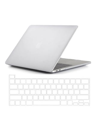 Protective Hard Shell Case with US Layout Clear Skin Keypad Cover Compatible with MacBook Pro 13-Inch with Touch Bar and Touch ID Release 2020 Model M1 A2338/A2289/A2251 White - pzsku/Z65AF086D613CE42E4402Z/45/1744251047/4c2f6858-efcc-47a3-a1db-d8de3815458d