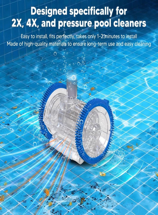 Funmit 896584000-143 Blue Front Tire Kit with Super Hump, Replacement for Haywood Poolvergnuegen Select Pool Cleaners (Pack of 4) - Image 2