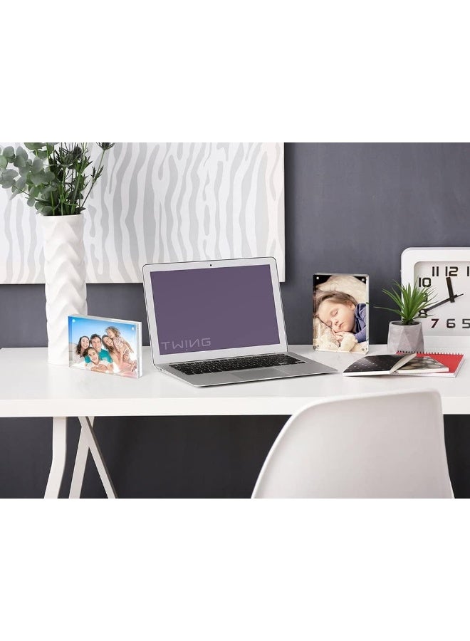 TWING TWING Acrylic Frame 4x6Magnet Double Sided Picture Frame12  12MM Plexiglass Clear Picture Frames Desktop Acrylic Photo Frame 6 by 4Gifts Ideal  - Image 5