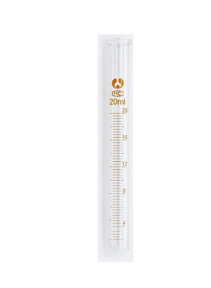 12-Piece Laboratory Glass Test Tube 20ml Capacity