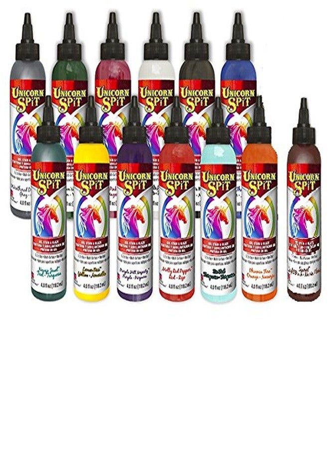 Unicorn SPiT Gel Stain & Glaze in One - 13 Paint Collection- 4oz - Image 1