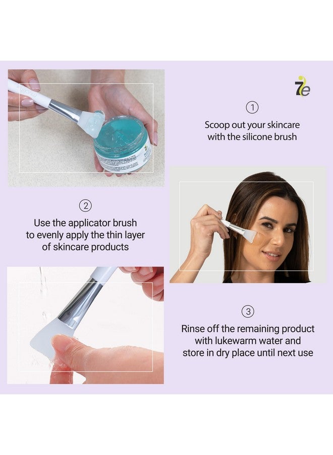 MyoLift 7eWellness Applicator Silicon Brush - Mask applicator brush for Facial Skincare, Reusable brush for the Anti Aging mask, Soft & Durable Face Mask Applicator for gels, DIY masks, easy-to-clean - Image 4