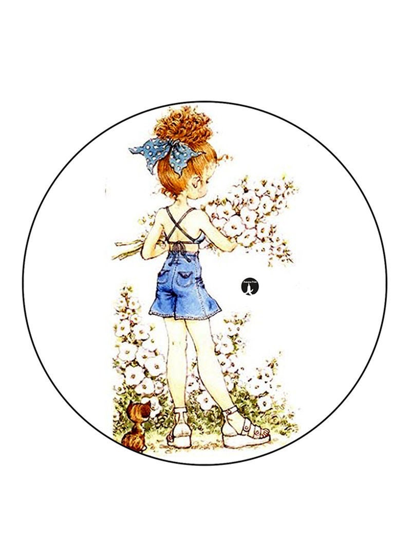 RKN Girl Printed Large Pin Multicolour - Image 1