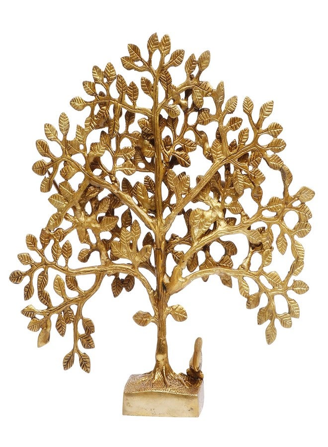 ARTVARKO Brass Tree of Life Sucess Birds Sitting on Tree's Branch Traditional Decorative Kalpavriksha Vastu Fengshui Decor Showpieces for Home Office Gift 12 Inch. - Image 5