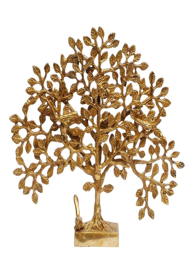 ARTVARKO Brass Tree of Life Sucess Birds Sitting on Tree's Branch Traditional Decorative Kalpavriksha Vastu Fengshui Decor Showpieces for Home Office Gift 12 Inch. - Image 2
