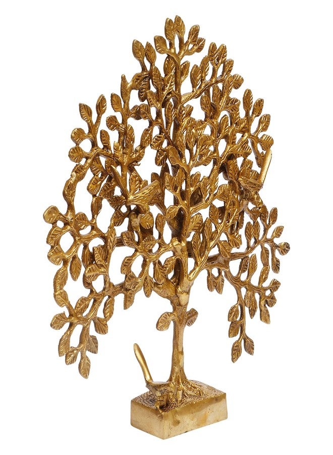 ARTVARKO Brass Tree of Life Sucess Birds Sitting on Tree's Branch Traditional Decorative Kalpavriksha Vastu Fengshui Decor Showpieces for Home Office Gift 12 Inch. - Image 3