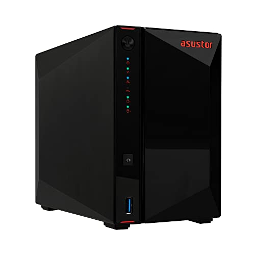 Asustor AS5402T, 2 Bay NAS, Intel Quad-Core 2.0GHz CPU, 4X M.2 NVMe SSD Slots, 2x2.5GbE Ports, 4GB DDR4 RAM, Cloud Storage for Gaming and Live Stream, Network Attached Storage(Diskless) - Image 1