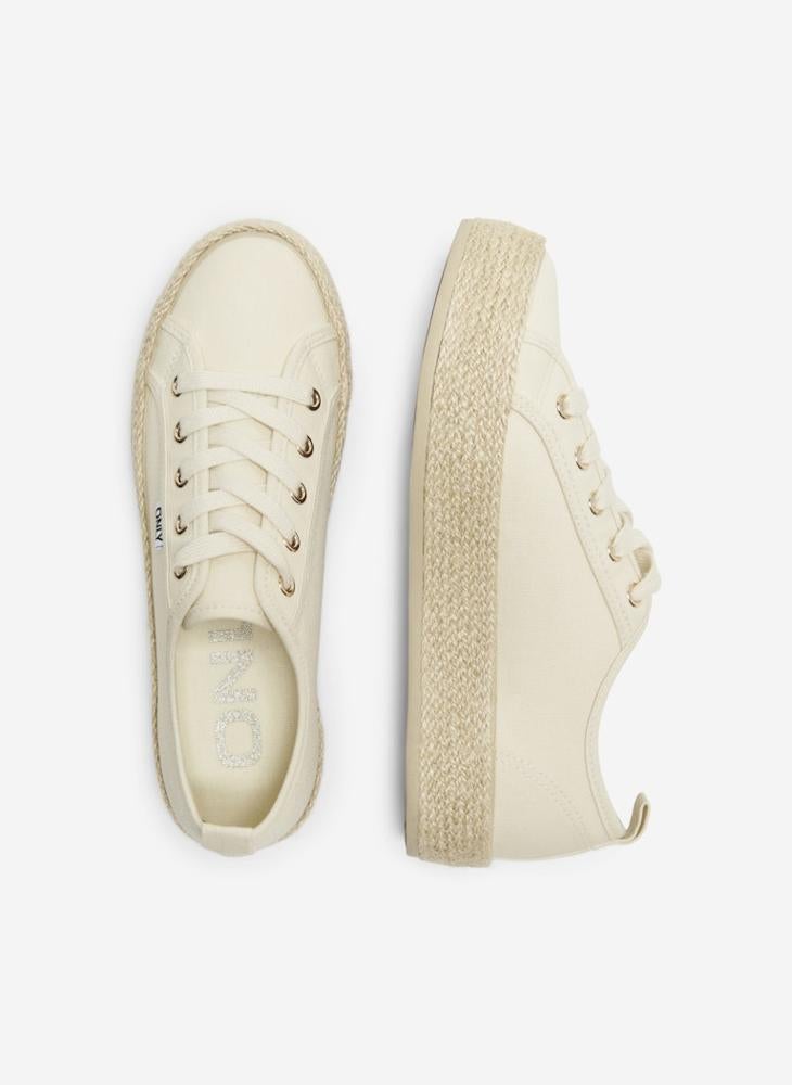 ONLY Onlida-1 Lace Up Espadrille Sneakers  - Image 4