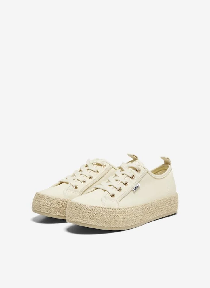 ONLY Onlida-1 Lace Up Espadrille Sneakers