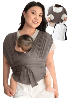 Easy-to-Wear Baby Carrier Wrap - Hands-Free, Moisture-Wicking, Soft Design for Newborns and Kids Up to 44lbs (Brown) - pzsku/Z65AF7F1663FFBAB2426DZ/45/_/1723085809/db378c4e-2e21-45da-8305-9ae951ec2df2