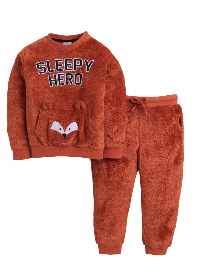 victor and jane JUNIOR BOYS LPJ SET (PULLOVER+PANT) - FUR