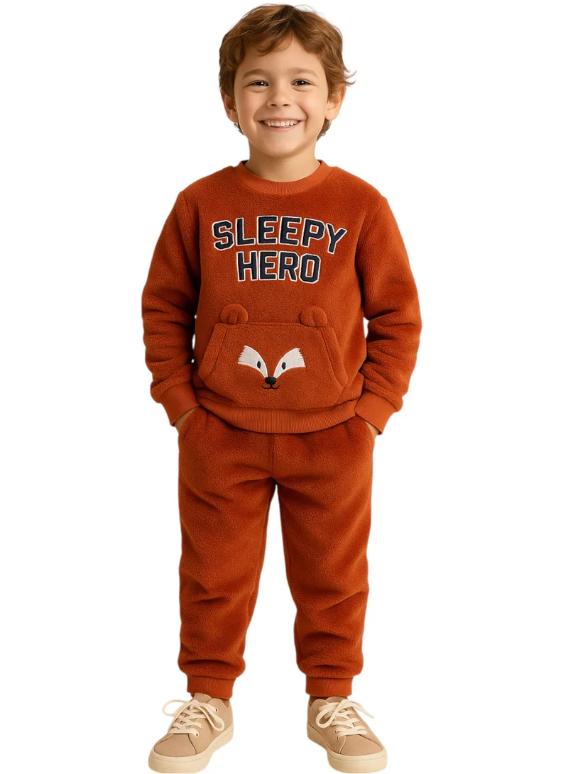 victor and jane JUNIOR BOYS LPJ SET (PULLOVER+PANT) - FUR