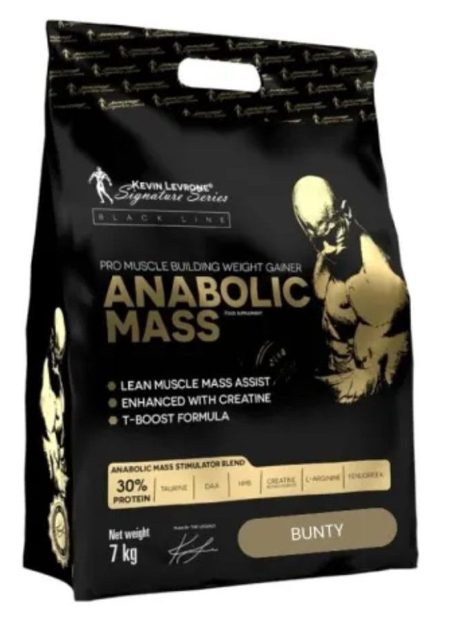 KEVIN LEVRONE Anabolic Mass, Pro Muscle Building Weight Gainer, Bunty Flavour, 7kg 