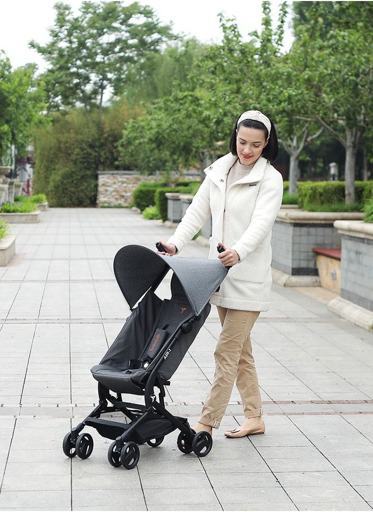 TEKNUM Teknum AIR-1 Travel Stroller w/ Carry Backpack-Grey  - Image 2