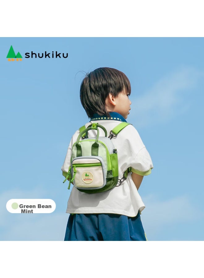 Shukiku حقيبة ظهر للأطفال، حقيبة صغيرة متعددة الوظائف، مقاومة للماء، حقيبة كتف، حقيبة صدرية، محمولة باليد، Peach Juice - Image 2