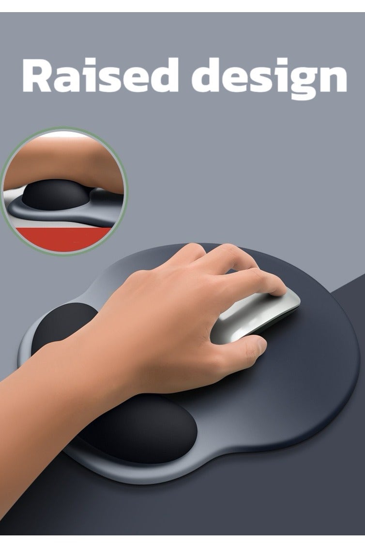 MousErgonomic Wrist Rest Mouse Pad  Soft Breathable Cushion  Gradient Black Design  for Office & Gaminge pad - Image 3