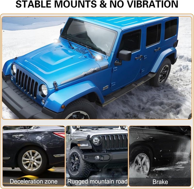 SKTYANTS Wrangler JL Cowl Dual Light Mount Bracket - Image 5