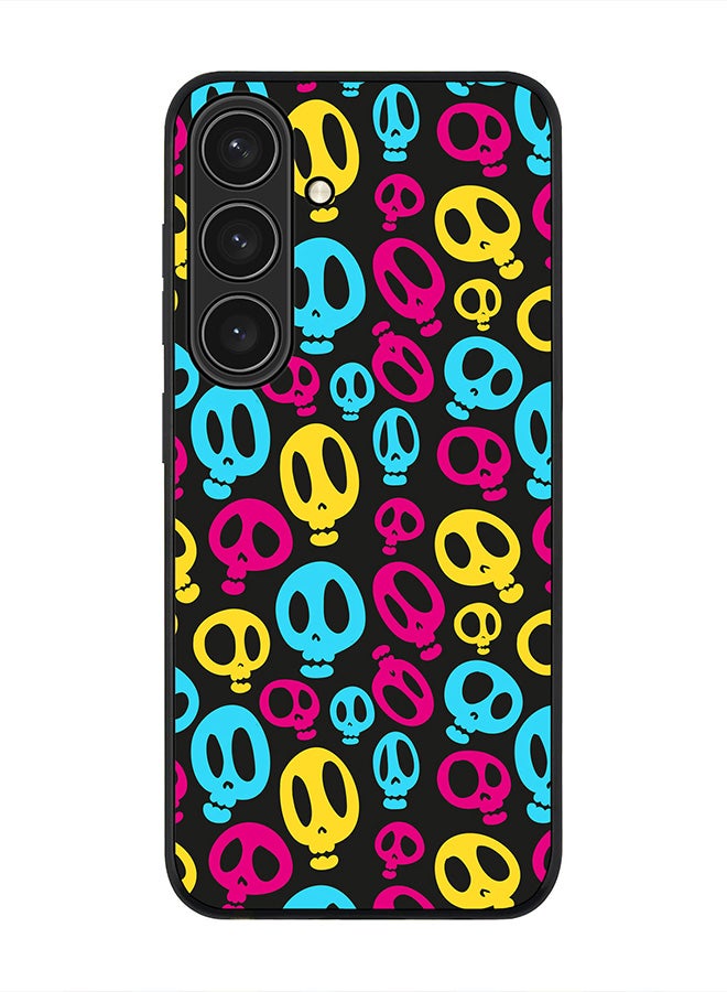 Stylizedd For Samsung Galaxy S25 5G Case,Slim fit Camera Protection, Shockproof Thin Phone cover  - Crazy Skulls - Image 1