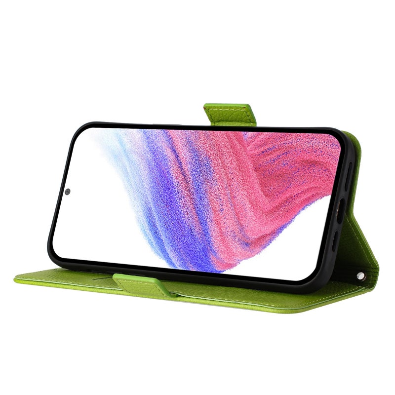 HuHa Protective Cover For Infinix Hot 40 / 40 Pro Embossed Rose RFID Anti-theft Leather Phone Case(Green) - Image 3