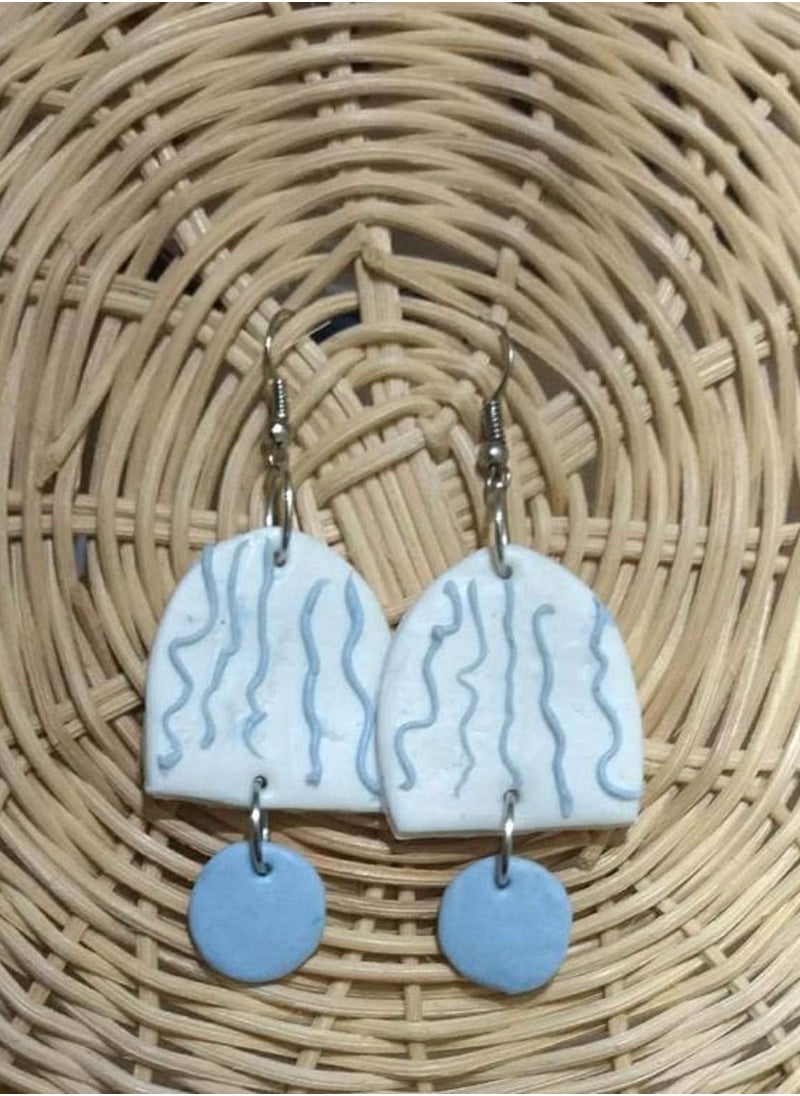 Generic Hand Made Lightweight Earrings For Women of Polymer clay  - Image 2