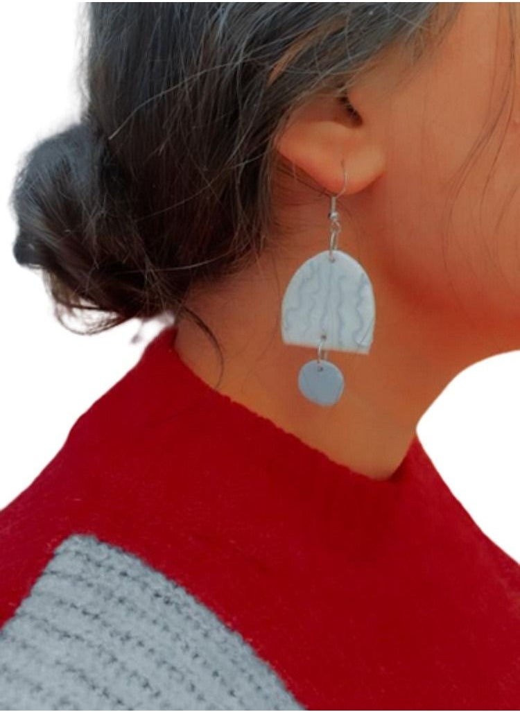 Generic Hand Made Lightweight Earrings For Women of Polymer clay  - Image 3