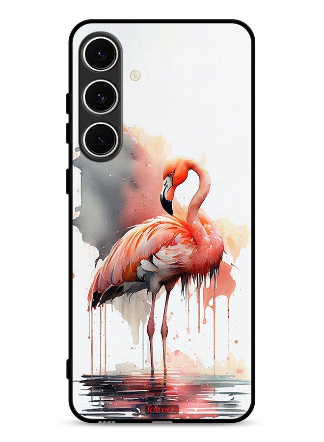 Tolwak Samsung Galaxy S24 FE 5G Protective Case Cover Tropical Watercolor Art - Image 1