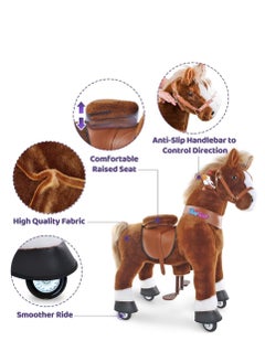 Official Licensed Kids Riding Horse Toy No Battery No Electricity Indoor and Outdoor best Gift for Kids 3 to 5 years-Choco Brown Small - pzsku/Z65B0395F5891F4CF5837Z/45/_/1740137453/b22dcc4d-7c41-4545-b6eb-775a5690db44